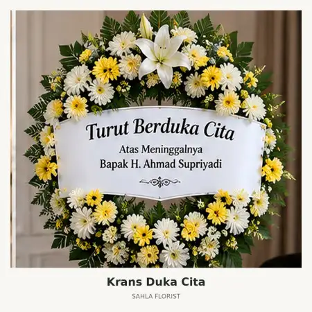 Krans Bunga Duka Shangri La Jakarta